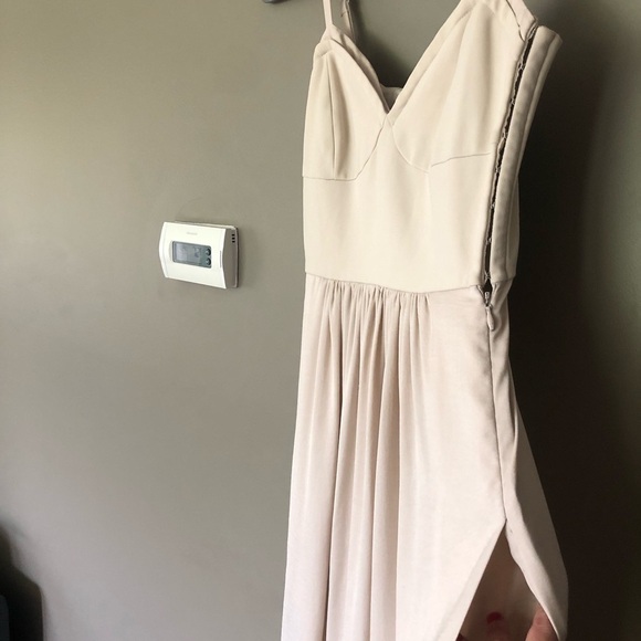 BCBGMAXAZRIA Kyra Bustier Maxi Formal Dress In Color Oatmeal Size XS - Picture 9 of 12